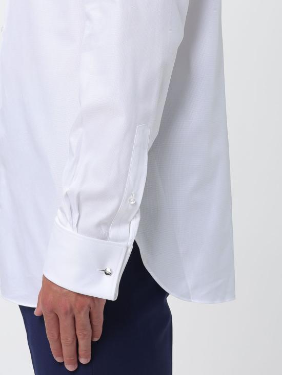 26SS 에르메네질도제냐 긴팔 셔츠 9RS4PA303901A3 100 White - ERMENEGILDO ZEGNA