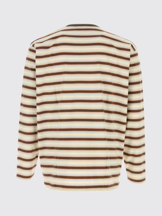 26SS 오라리 반팔 티셔츠 A26SP01GJ FADEMINTSTRIPE Green - AURALEE