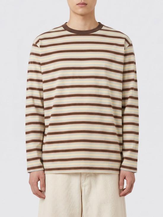 26SS 오라리 반팔 티셔츠 A26SP01GJ FADEMINTSTRIPE Green