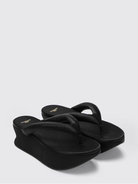 26SS 발렌시아가 가에타 통 슬라이드 869909W0WM0 1000 Black - BALENCIAGA