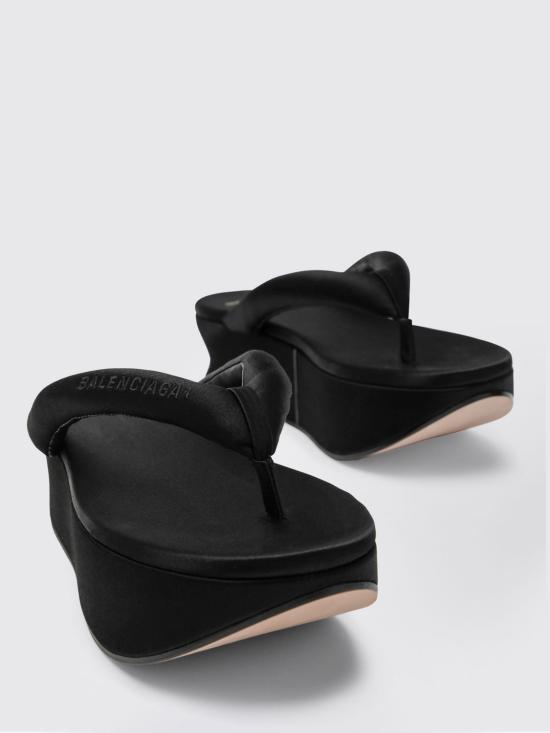 26SS 발렌시아가 가에타 통 슬라이드 869909W0WM0 1000 Black - BALENCIAGA