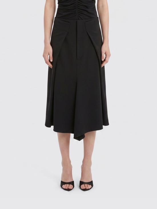 26SS 빅토리아 베컴 미디 스커트 1226WSK007224A 1 Black