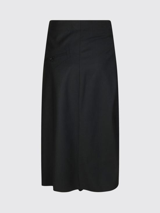 26SS 빅토리아 베컴 미디 스커트 1226WSK007224A 1 Black - VICTORIA BECKHAM