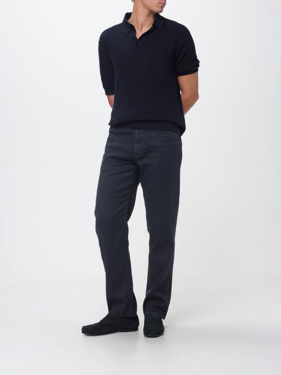 26SS 에르메네질도제냐 스트레이트 팬츠 508UHP16A3 B09 Navy - ERMENEGILDO ZEGNA