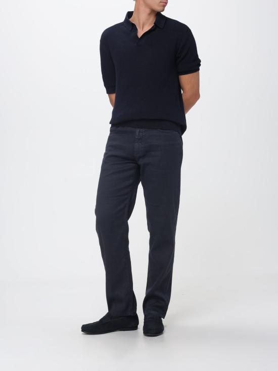 26SS 에르메네질도제냐 폴로 티셔츠 C31UHC26A3 B09 Navy - ERMENEGILDO ZEGNA