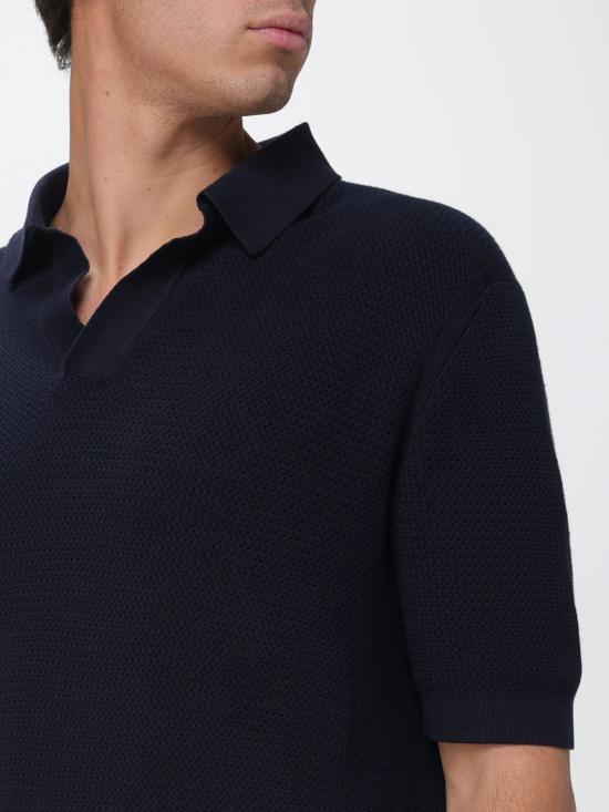 26SS 에르메네질도제냐 폴로 티셔츠 C31UHC26A3 B09 Navy - ERMENEGILDO ZEGNA