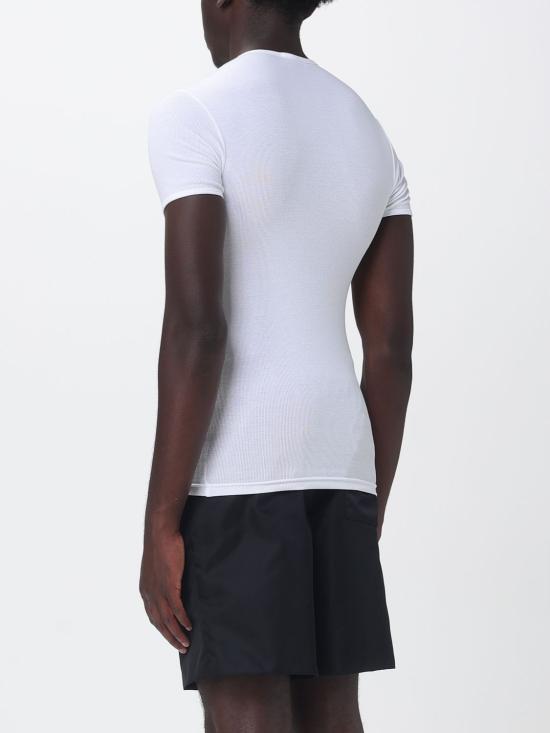 26SS 베르사체 반팔 티셔츠 10196781A09410 1W000 White - VERSACE