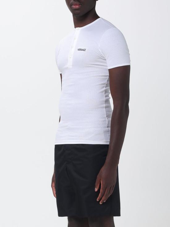 26SS 베르사체 반팔 티셔츠 10196781A09410 1W000 White - VERSACE