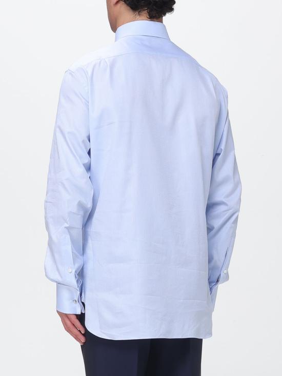 26SS 에르메네질도제냐 긴팔 셔츠 9RS4PA303902A3 432 Gnawed Blue - ERMENEGILDO ZEGNA