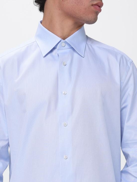26SS 에르메네질도제냐 긴팔 셔츠 9RS4PA303902A3 432 Gnawed Blue - ERMENEGILDO ZEGNA