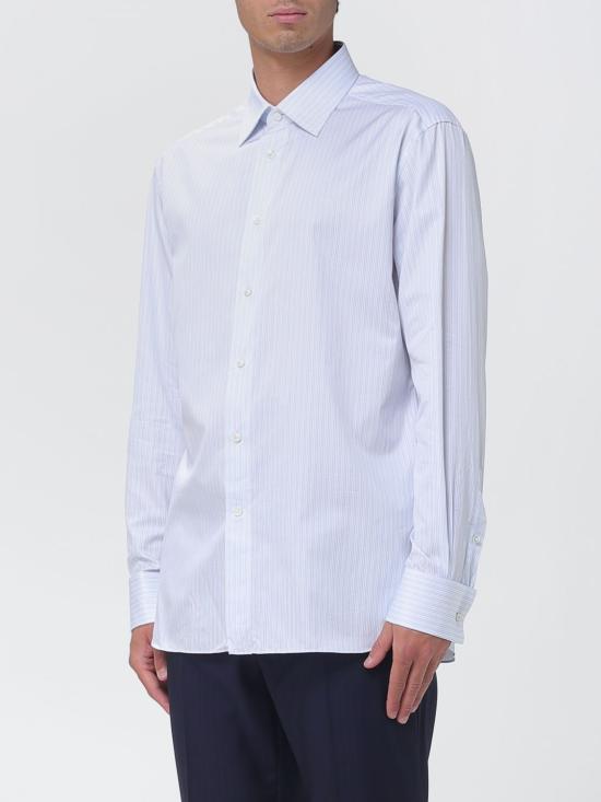 26SS 에르메네질도제냐 긴팔 셔츠 9RS4PA301038A3 434 Gnawed Blue - ERMENEGILDO ZEGNA