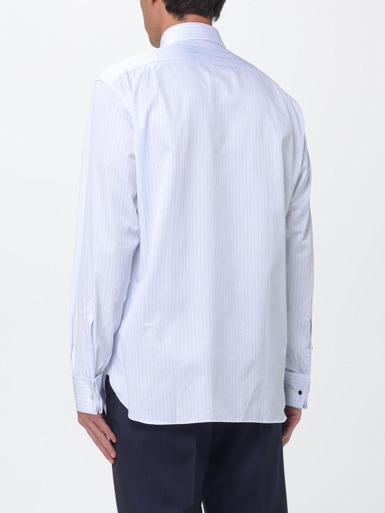 26SS 에르메네질도제냐 긴팔 셔츠 9RS4PA301038A3 434 Gnawed Blue - ERMENEGILDO ZEGNA