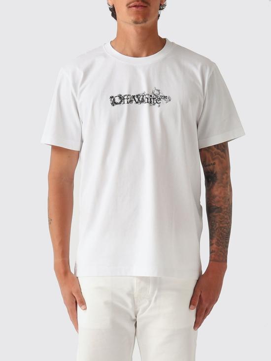 26SS 오프화이트 반팔 티셔츠 4MAA027S26J0071 100 White
