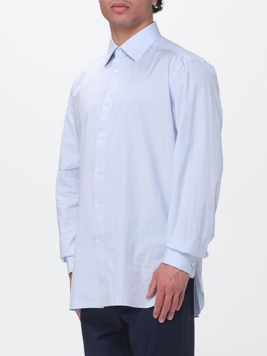 26SS 에르메네질도제냐 긴팔 셔츠 9RS4PA304108A3 432 Gnawed Blue - ERMENEGILDO ZEGNA