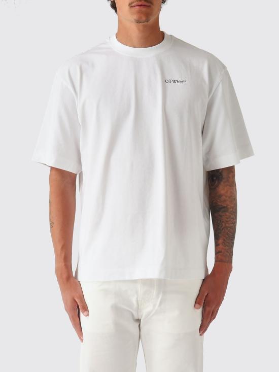 26SS 오프화이트 반팔 티셔츠 44MAA120S26J008001 100 White