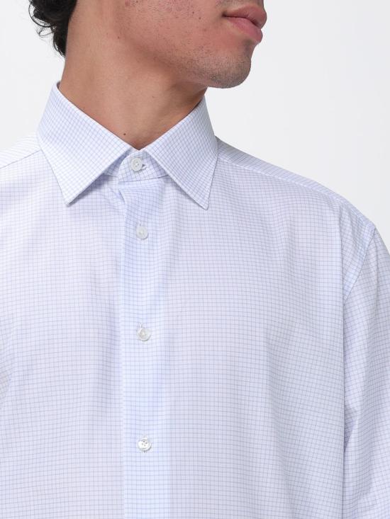 26SS 에르메네질도제냐 긴팔 셔츠 9RS4PA301057A3 436 Gnawed Blue - ERMENEGILDO ZEGNA