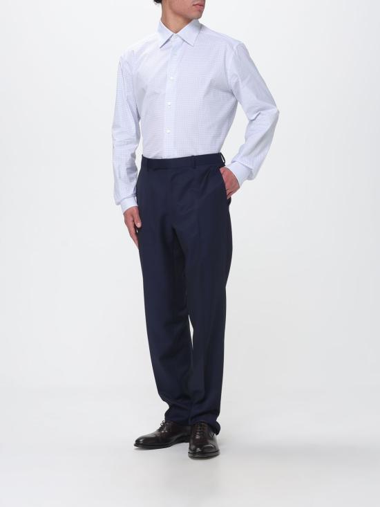 26SS 에르메네질도제냐 긴팔 셔츠 9RS4PA301057A3 436 Gnawed Blue - ERMENEGILDO ZEGNA