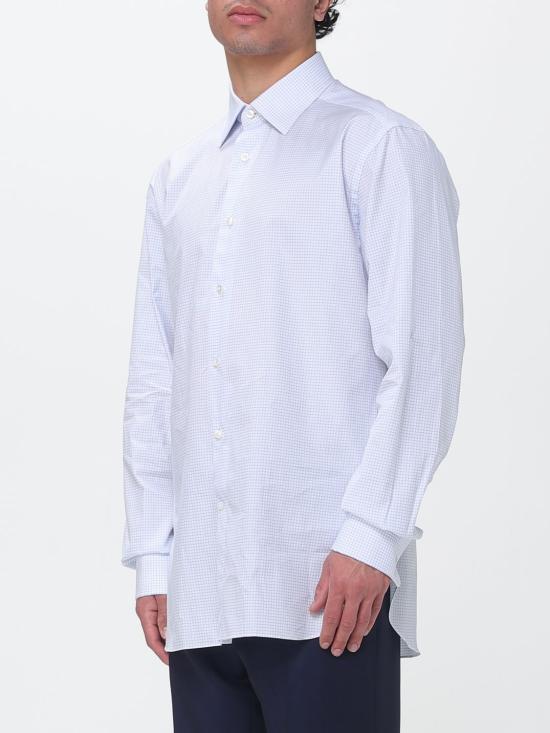 26SS 에르메네질도제냐 긴팔 셔츠 9RS4PA301057A3 436 Gnawed Blue - ERMENEGILDO ZEGNA