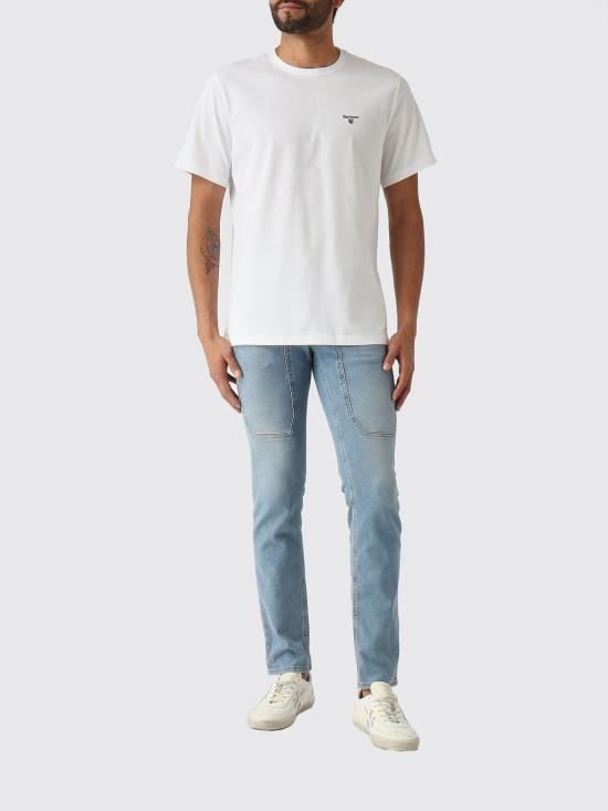 26SS 바버 반팔 티셔츠 MTS0331 WH11 White - BARBOUR