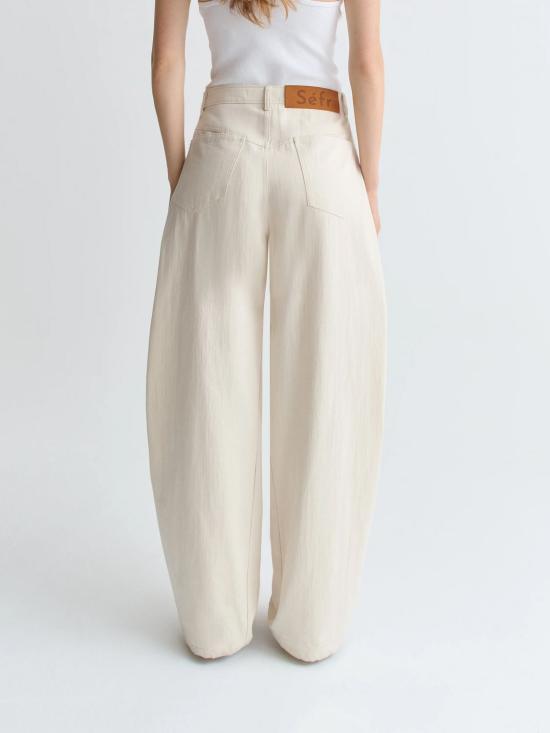 26SS 세퍼 스트레이트 팬츠 WSS26SOLINE LIGHT ECRU TWILL Ecru - SEFR