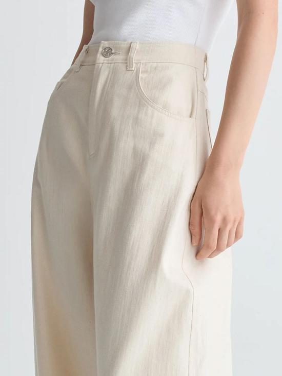 26SS 세퍼 스트레이트 팬츠 WSS26SOLINE LIGHT ECRU TWILL Ecru - SEFR