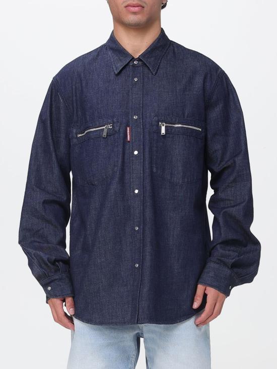 26SS 디스퀘어드2 데님 셔츠 S74DM1009D30029 470 Blue