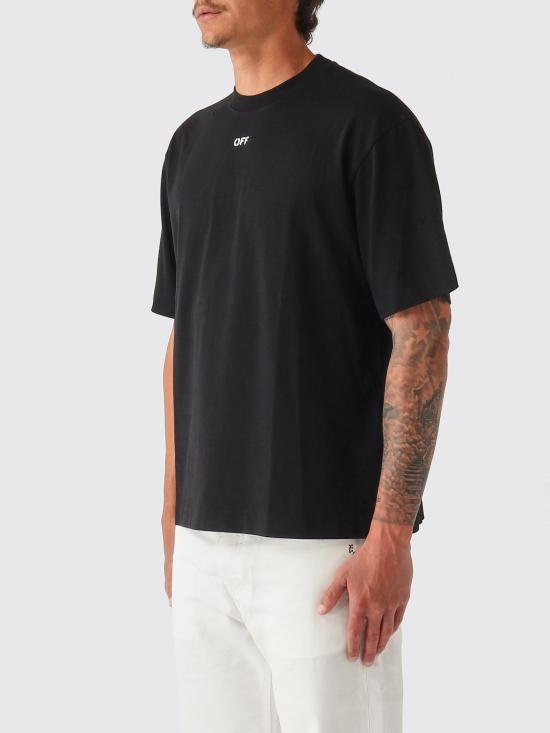 26SS 오프화이트 반팔 티셔츠 44MAA120S26J00K100 001 Black - OFF WHITE