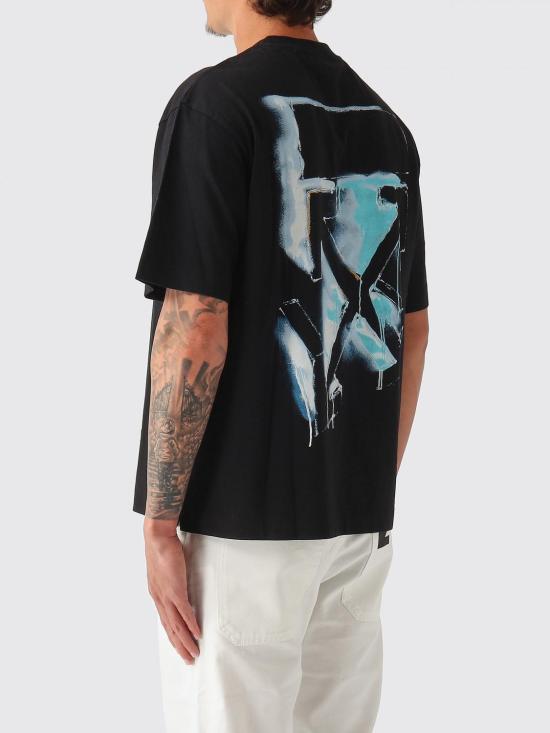 26SS 오프화이트 반팔 티셔츠 44MAA120S26J00K100 001 Black - OFF WHITE