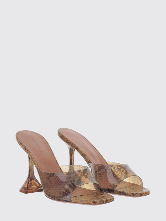 26SS 아미나 무아디 힐/펌프스 LUPITAGLASSSLIPPER95 TANSNAKE Red - AMINA MUADDI