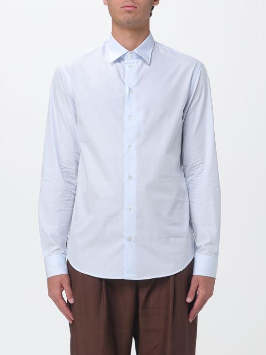 26SS 엠포리오 아르마니 긴팔 셔츠 EM000099TE20549 U9333 Gnawed Blue