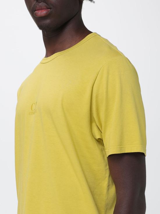 26SS 씨피 컴퍼니 20/1 저지 숏슬리브 티셔츠 20CMTS211A005697S 246 Mustard - C.P. COMPANY
