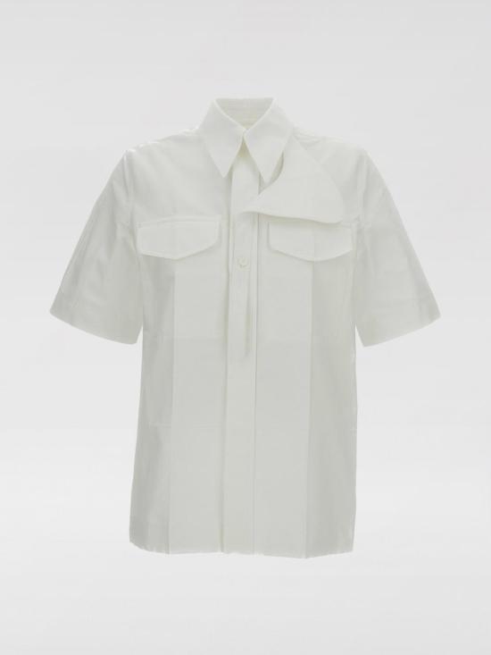 26SS 보테가베네타 셔츠 868895V6D10 9071 White - BOTTEGA VENETA
