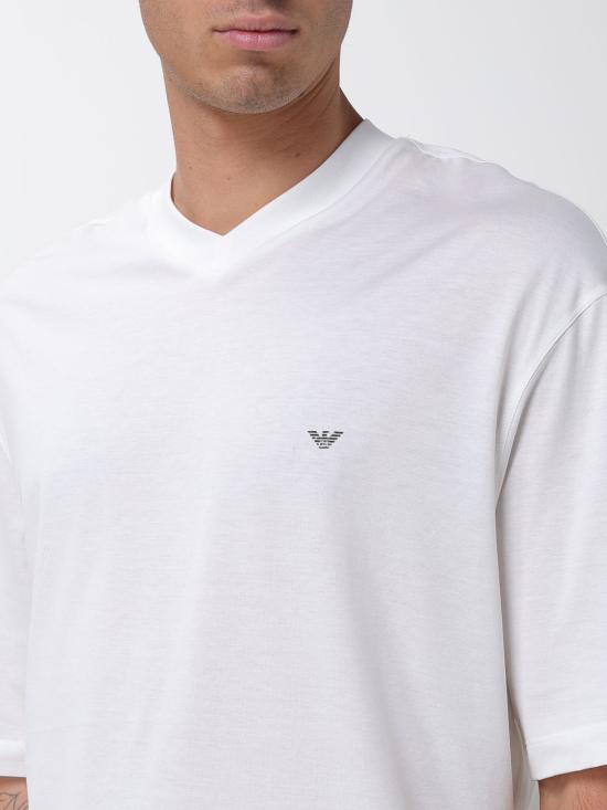 26SS 엠포리오 아르마니 반팔 티셔츠 EM005277AF24470 U0003 White - EMPORIO ARMANI