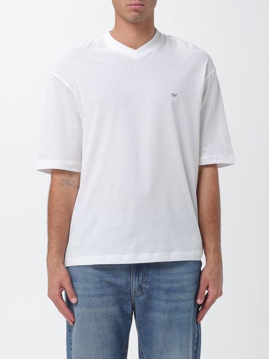 26SS 엠포리오 아르마니 반팔 티셔츠 EM005277AF24470 U0003 White