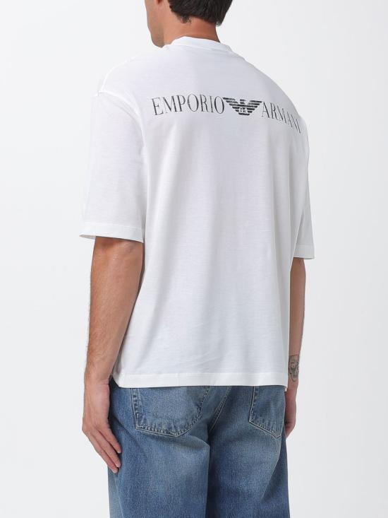 26SS 엠포리오 아르마니 반팔 티셔츠 EM005277AF24470 U0003 White - EMPORIO ARMANI