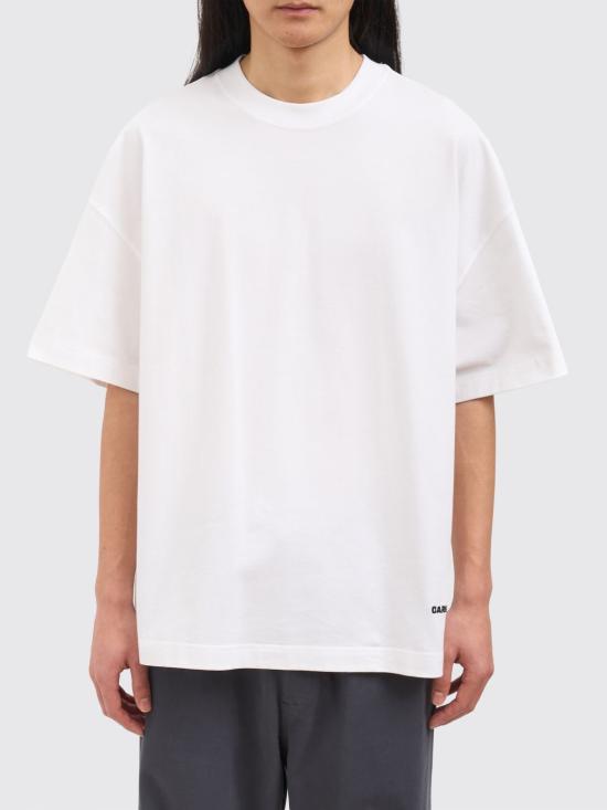 26SS 칼하트 WIP 숏슬리브 링크 스크립트 티셔츠 I031373 00AXX White