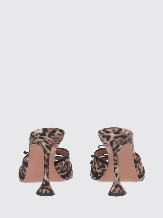 26SS 아미나 무아디 힐/펌프스 ELEONORASLIPPER95 LEOPARDBLACK Red - AMINA MUADDI