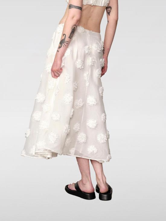 26SS 비르기테 허스카인드 롱 스커트 5986278 002 White - BIRGITTE HERSKIND