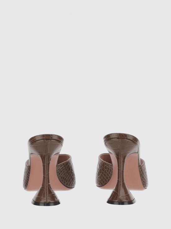26SS 아미나 무아디 힐/펌프스 LUPITASLIPPER95 BROWNPRINTEDCROC Brown - AMINA MUADDI