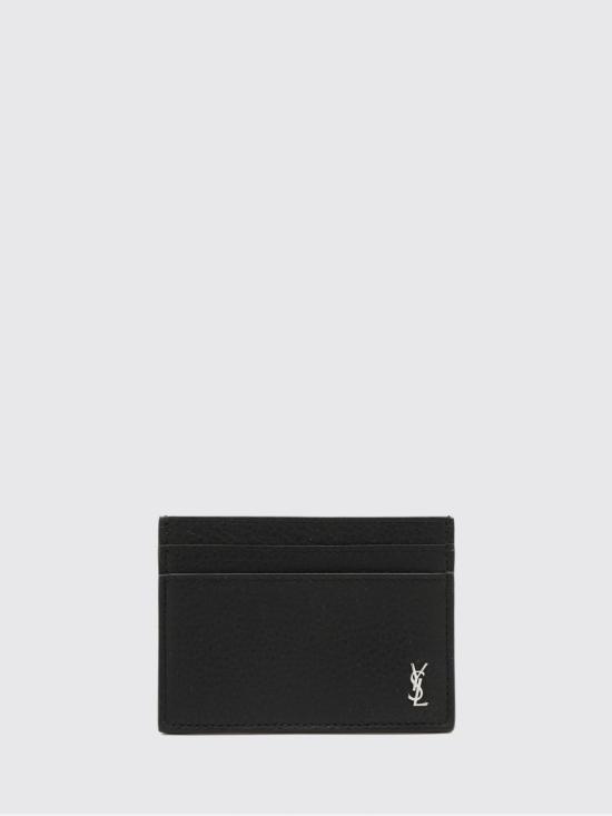26SS 생로랑 타이니 카산드라 카드 케이스 그레인드 레더 847951AAELP 1000 Black