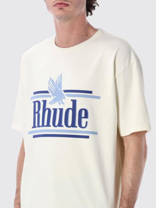 26SS 루드 반팔 티셔츠 RHSS26TT01012 6184 White - RHUDE