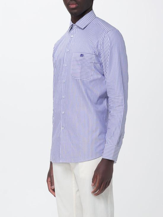 26SS 에트로 긴팔 셔츠 MRIB003099TR5A7 S8461 Gnawed Blue - ETRO