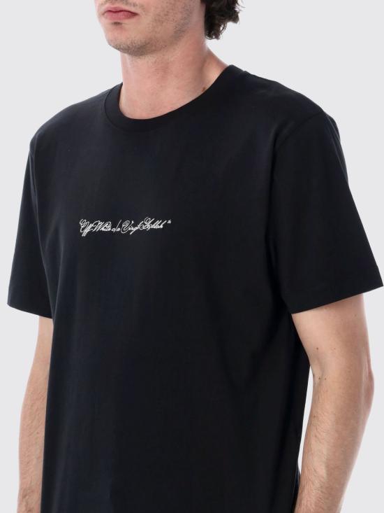 26SS 오프화이트 반팔 티셔츠 OMAA027S26JER002 0001 Black - OFF WHITE