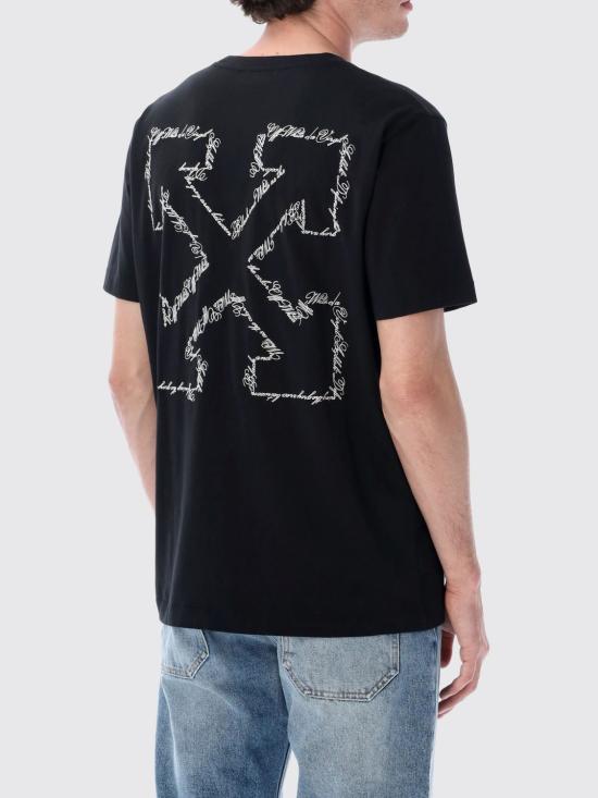 26SS 오프화이트 반팔 티셔츠 OMAA027S26JER002 0001 Black - OFF WHITE