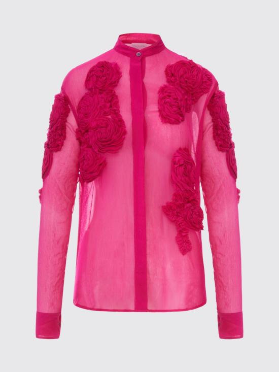 26SS 드리스 반 노튼 블라우스 2610107623376 304 Fuchsia - DRIES VAN NOTEN