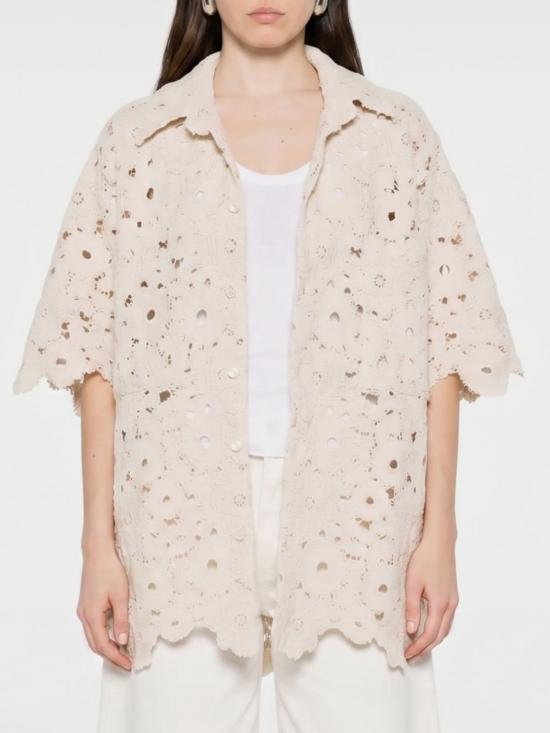26SS 엠티엘 블라우스 MTL018ENRSLSP007 CROCHET Ivory