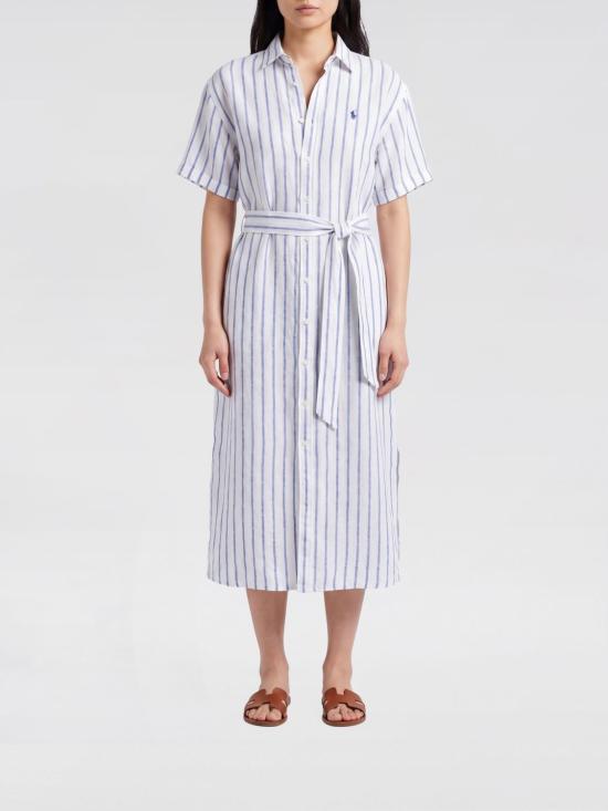 26SS 폴로 랄프로렌 롱 원피스 211965843 501 White 1
