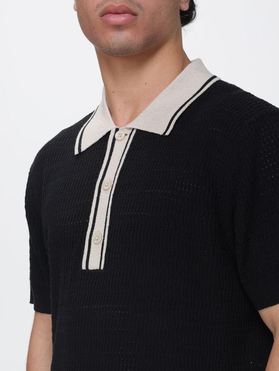26SS 파올로페코라 폴로 티셔츠 A020F600 9000 Black - PAOLO PECORA