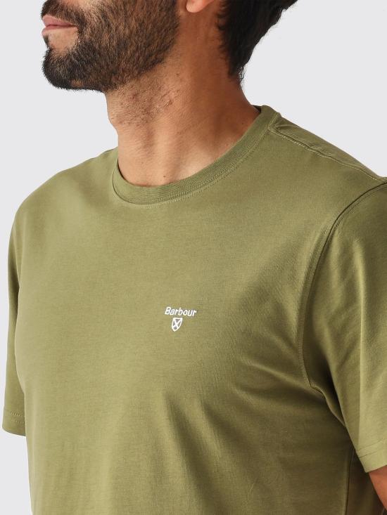 26SS 바버 반팔 티셔츠 MTS0331 OL39 Green - BARBOUR