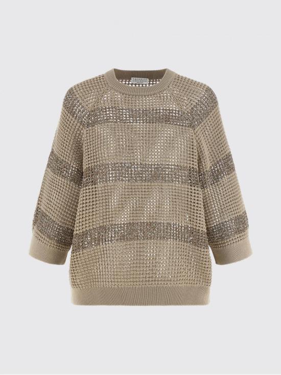 26SS 브루넬로 쿠치넬리 스웨터 M58772800 CKH72 Beige - BRUNELLO CUCINELLI